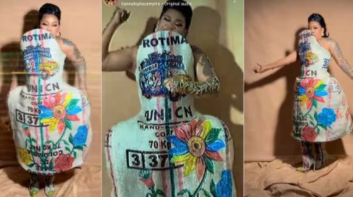 “Na Zombie party we dey do” – Netizens slam fashion stylist Toyin Lawani over her outfits at AMVCA 2024